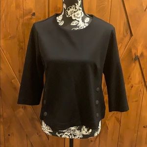 CAbi black dress top